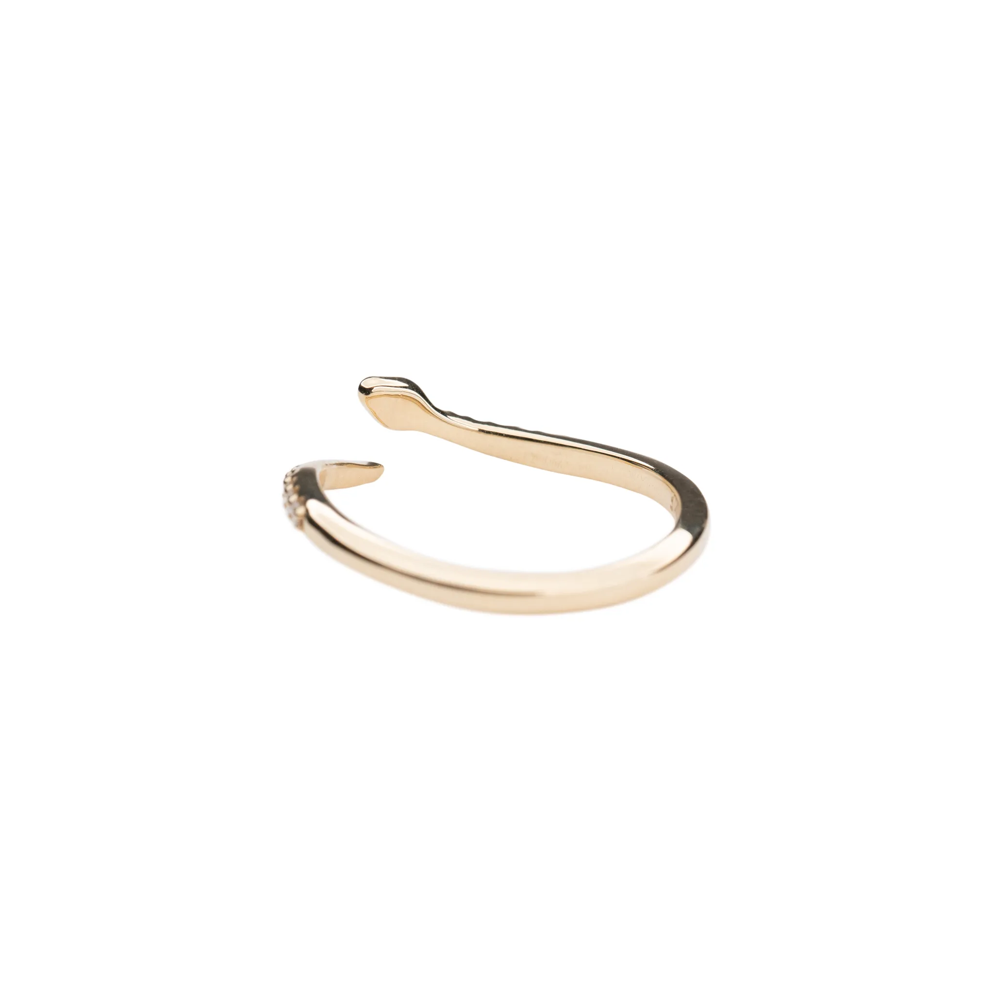14k Diamond Snake Ring