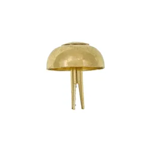 20mm Brass, Round Handbag Bottom Stud, Steel-PK10, #312-8-16-BP