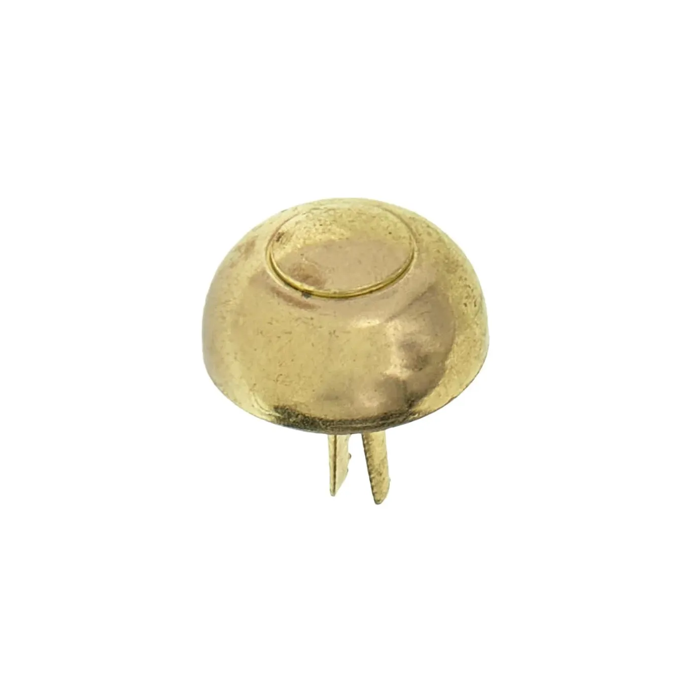 20mm Brass, Round Handbag Bottom Stud, Steel-PK10, #312-8-16-BP