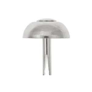 20mm Nickel, Round Handbag Bottom Stud, Steel-PK10, #197-10-16-NP
