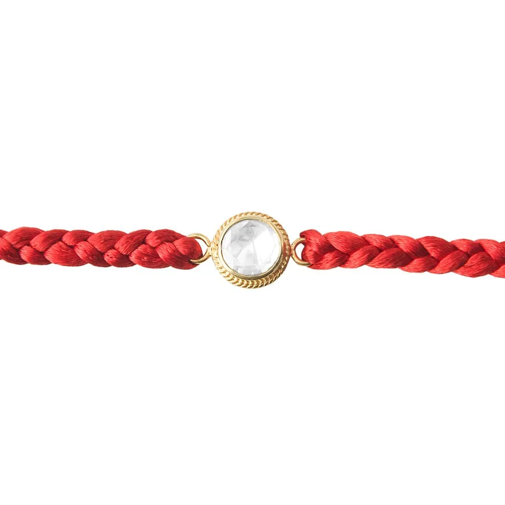 92.5 Silver Polki Rakhi
