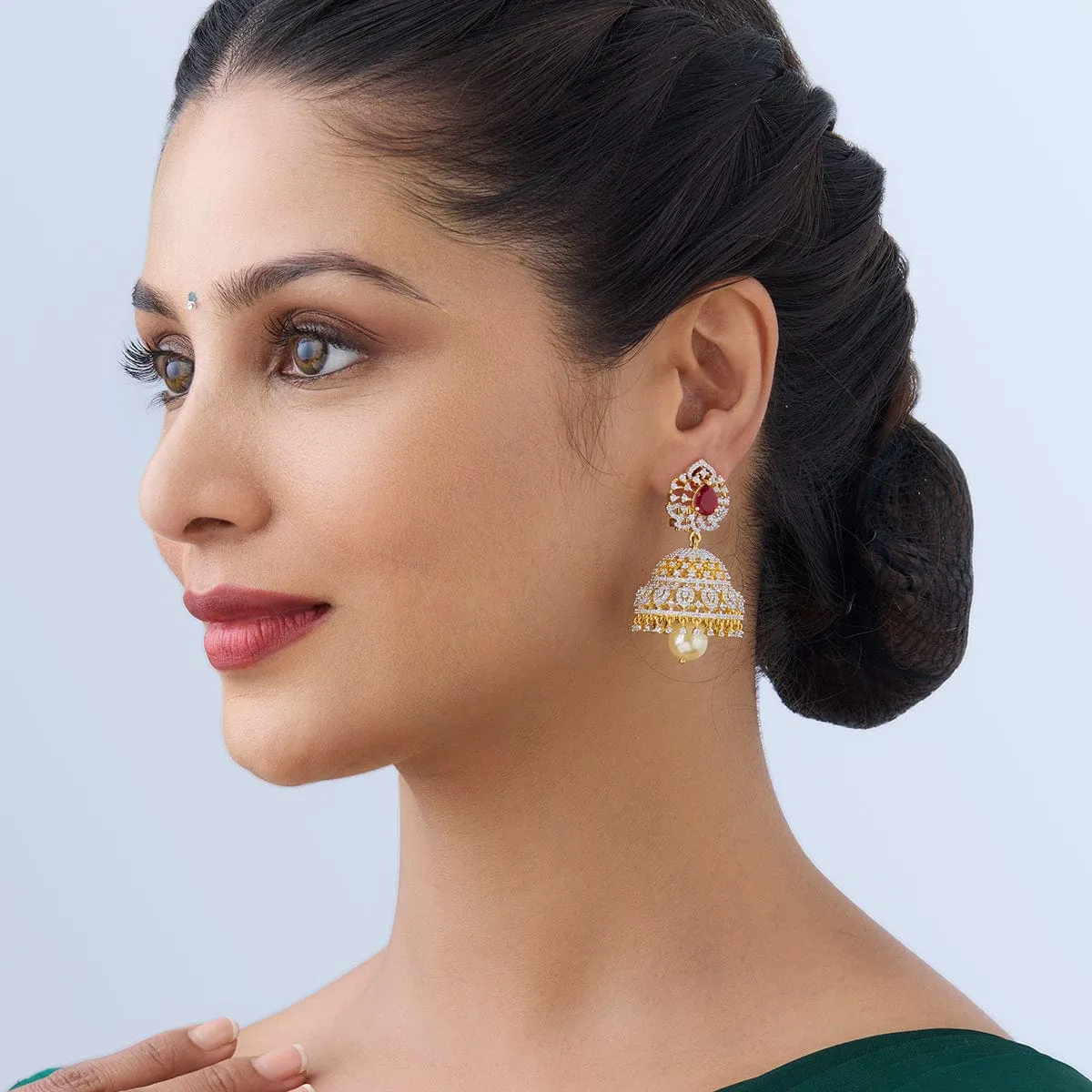 92.5 Silver Zircon Earring 154873
