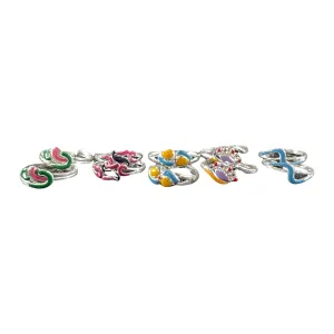 925 Sterling Silver Toe-rings (Pack of 5 Pairs)- Set #21
