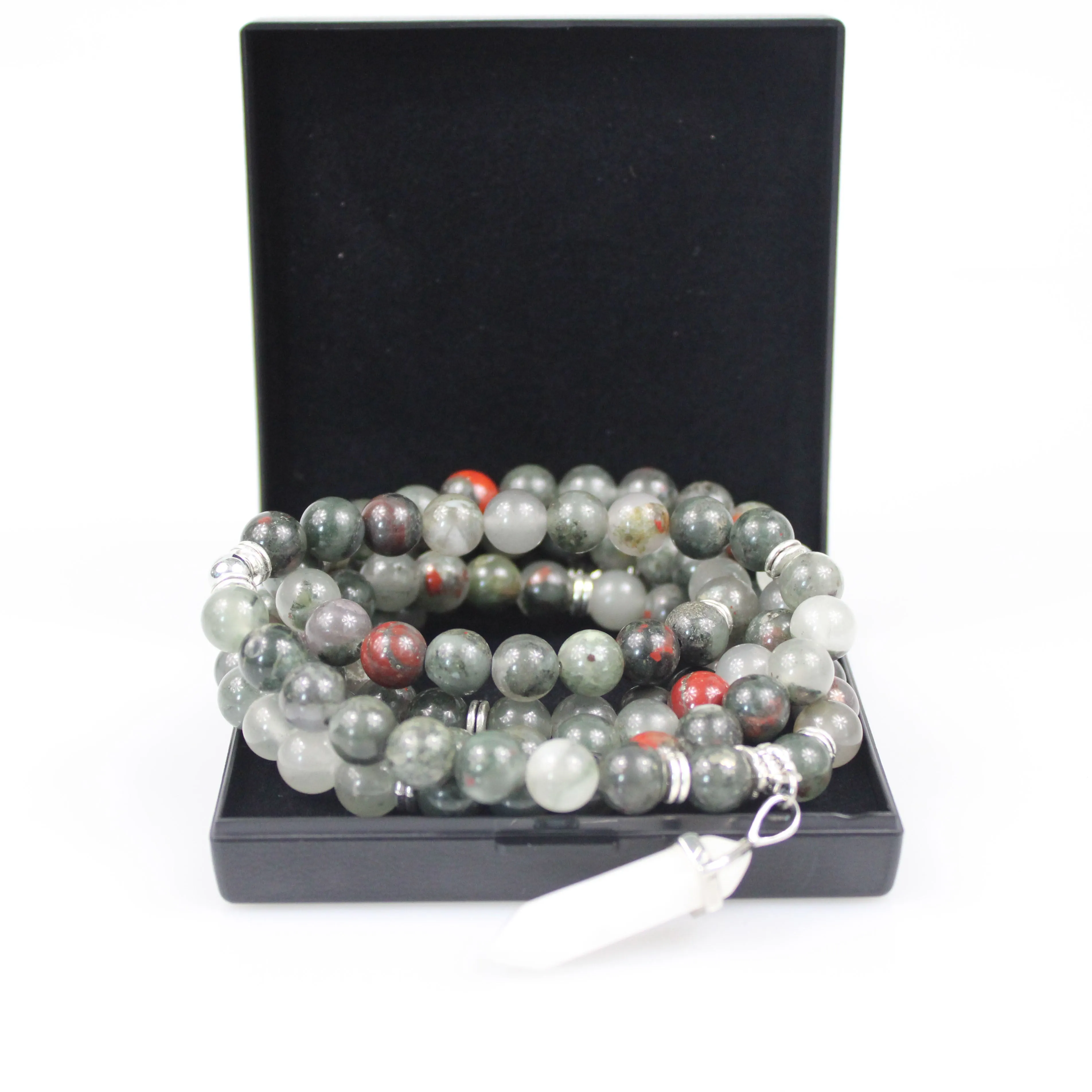 African Bloodstone Mala Prayer Beads
