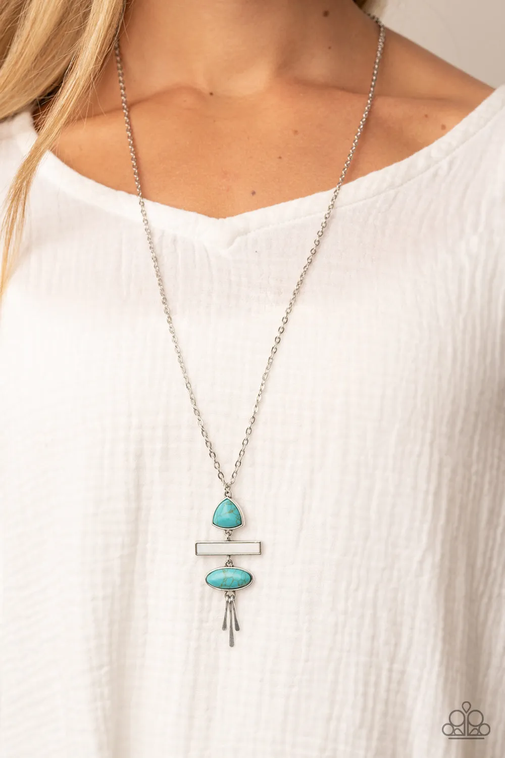 Artisan Eden - Blue Necklace - Paparazzi Accessories