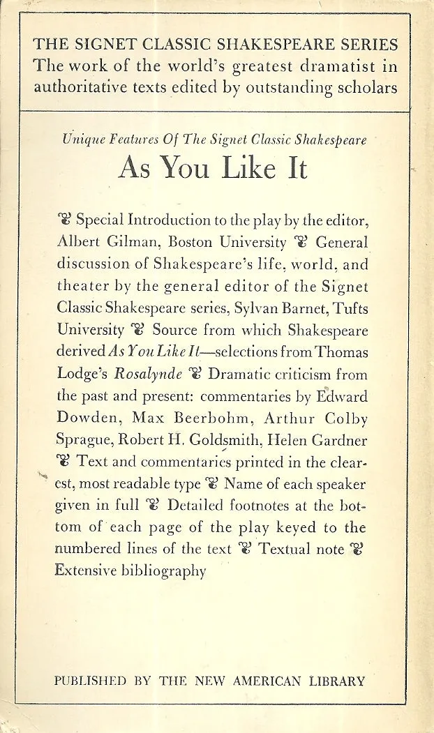 As You Like It