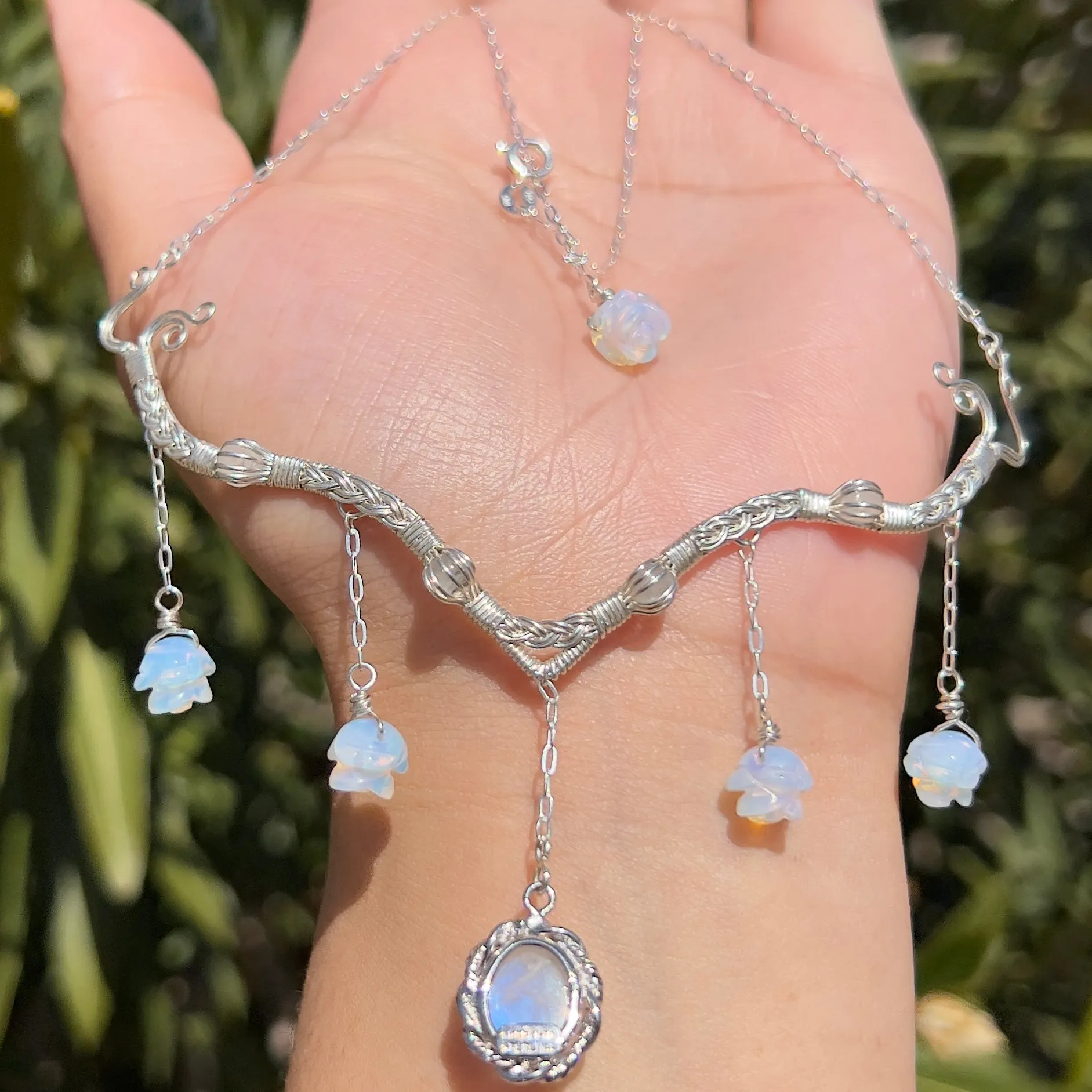 Astraea in Rainbow Moonstone .925 Sterling Silver ✵
