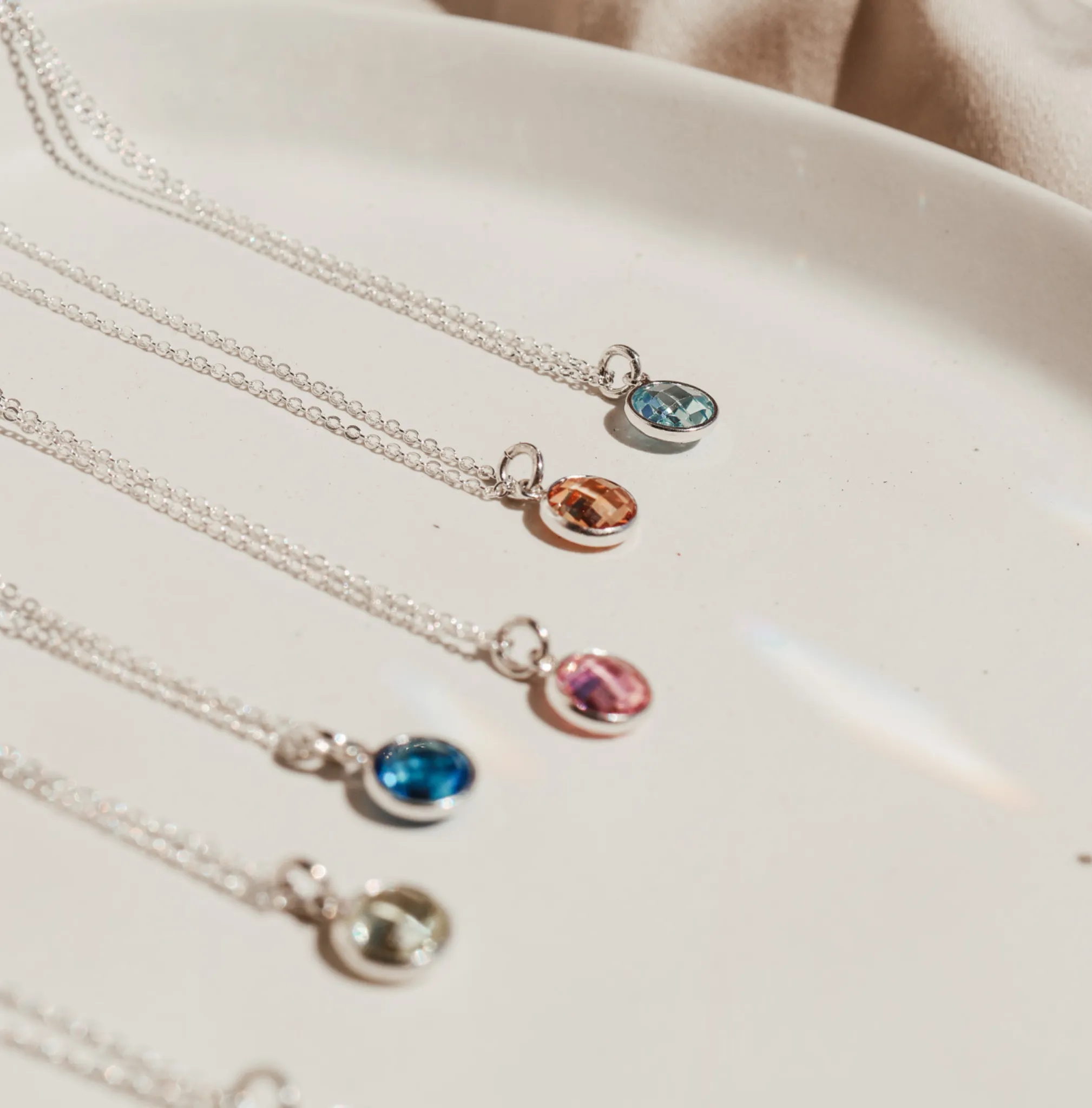 Birthstone Drop Necklace • December