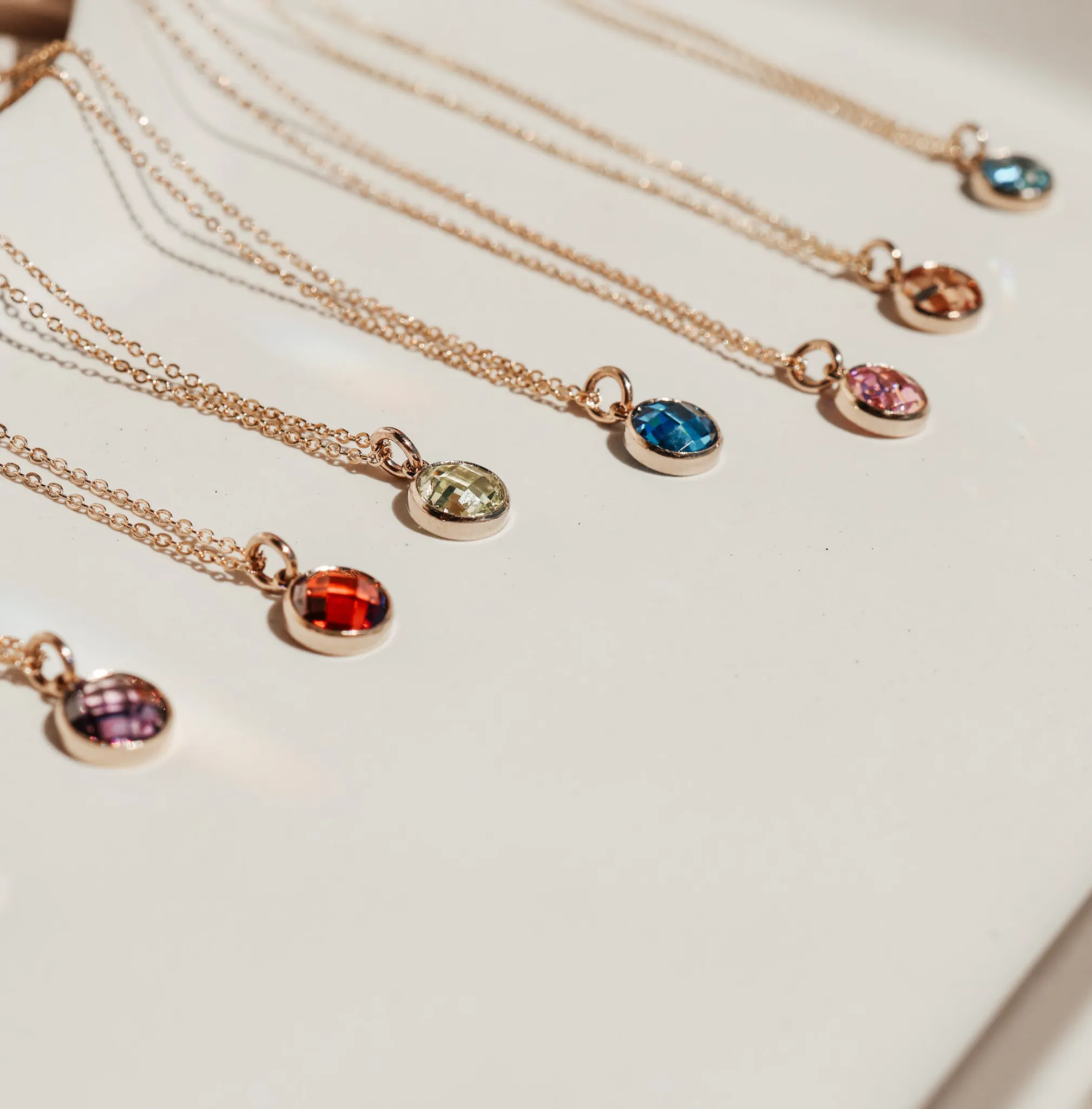 Birthstone Drop Necklace • December