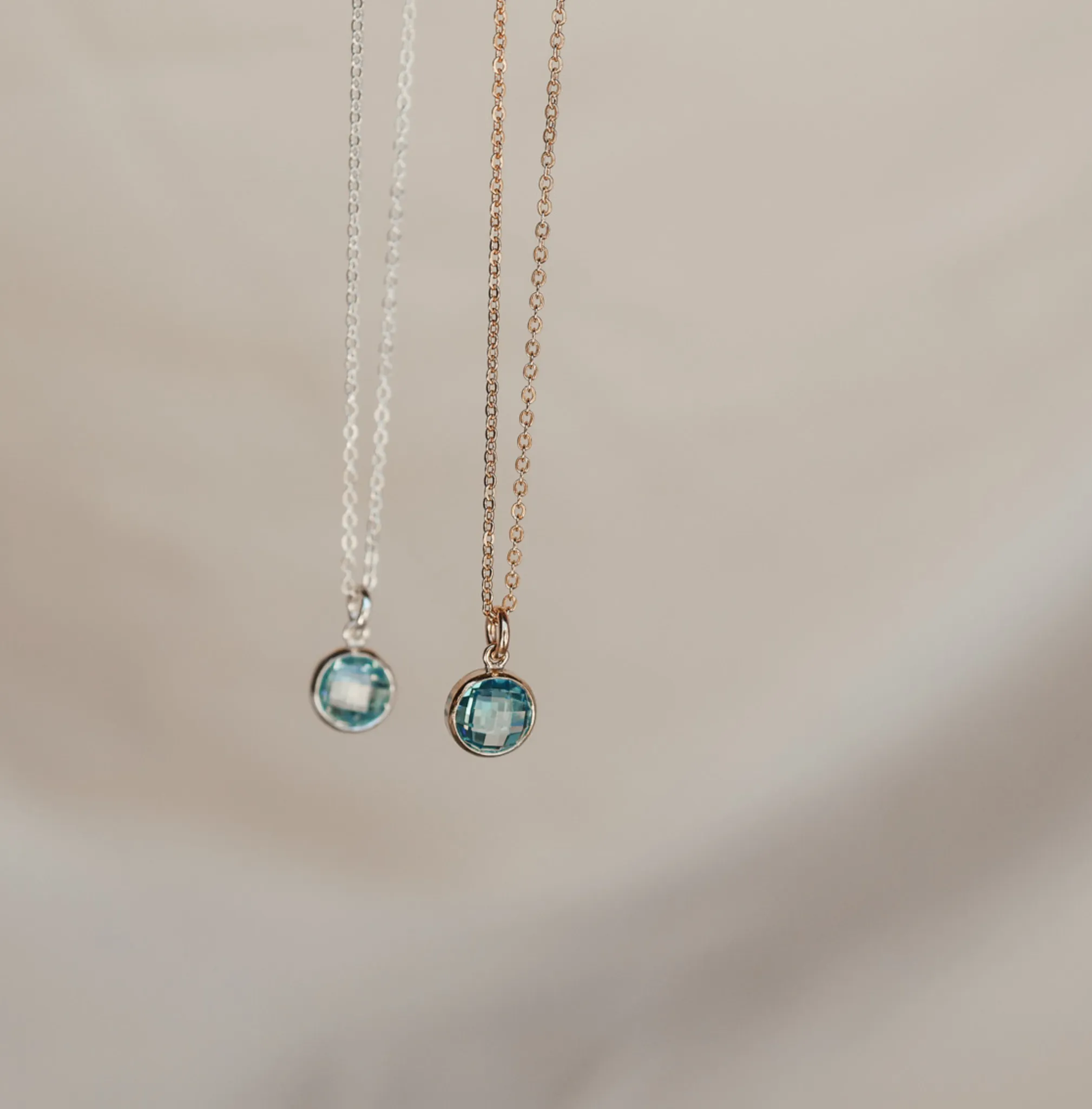 Birthstone Drop Necklace • December