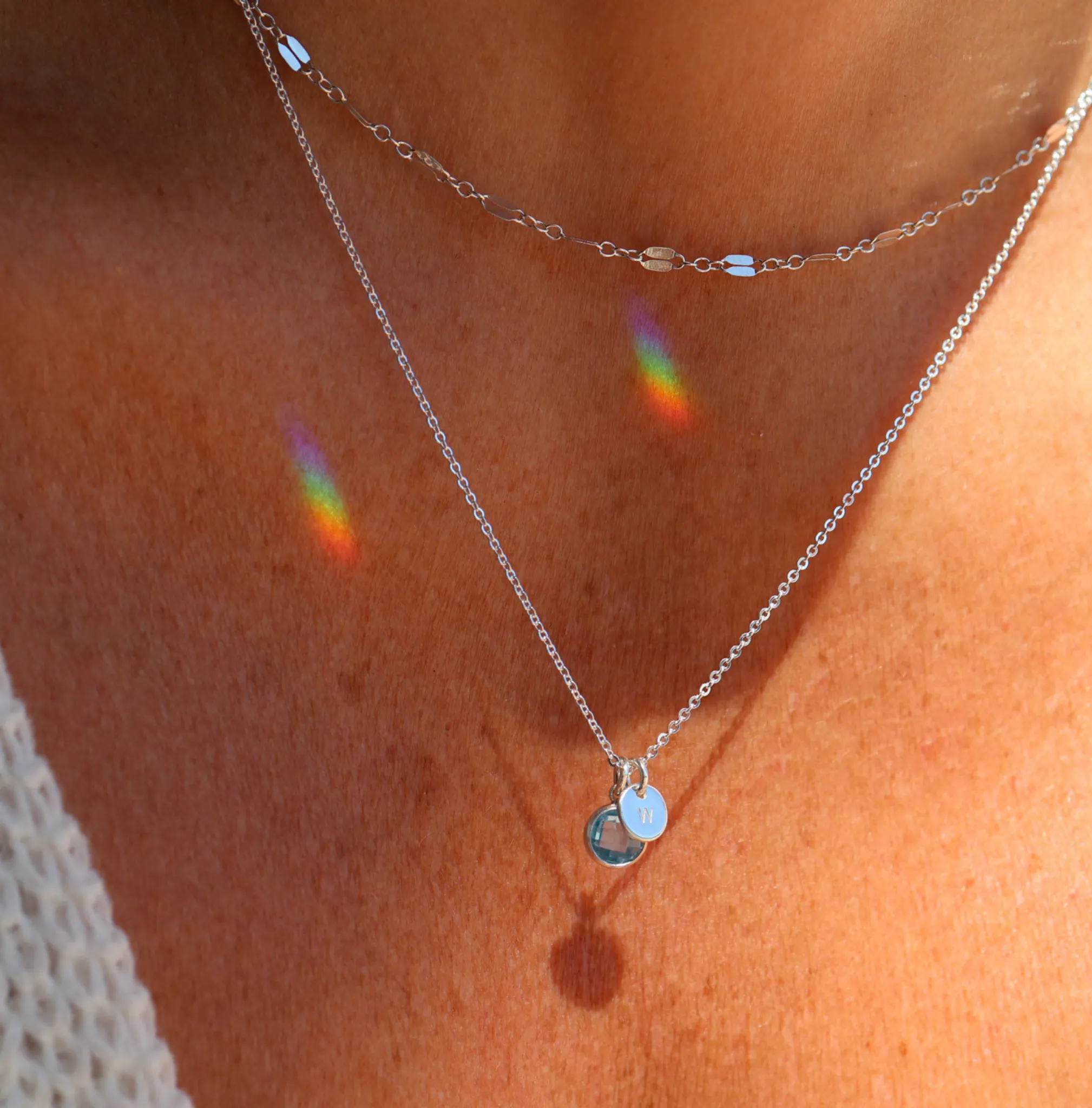 Birthstone Drop Necklace • December