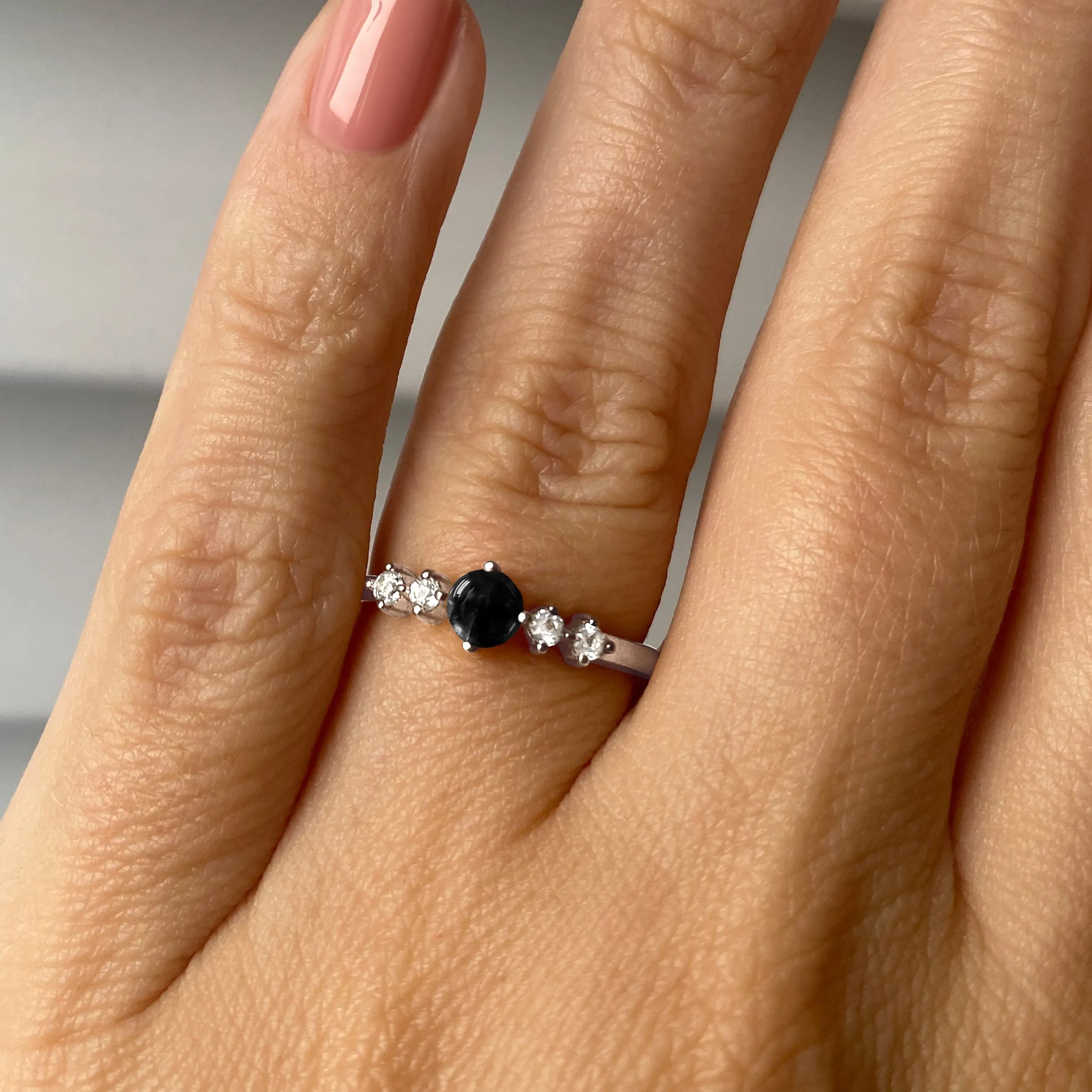 Black Obsidian Ring - Loveliness