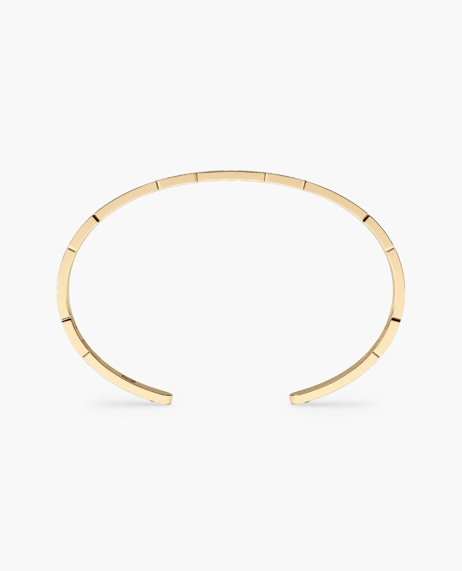 BRIGGS Gold Cuff Bangle Bracelet with Black Diamonds