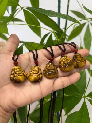 Buddha Tiger eye Necklace