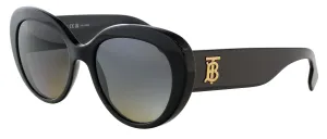 Burberry 0BE4298 3001T3 Full Rim Black Cateye Sunglasses