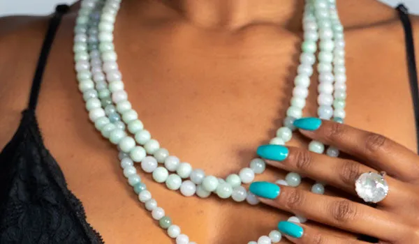 Burmese Jade Natural Gemstone Necklace