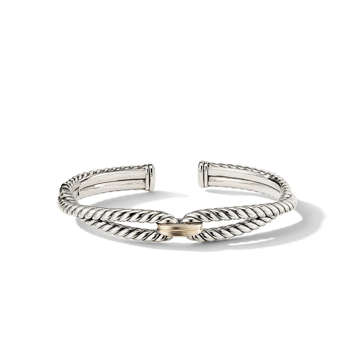 Cable Loop Bracelet with 18K Gold