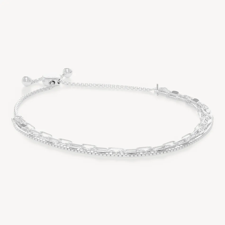 Chain Trio Strand Bracelet