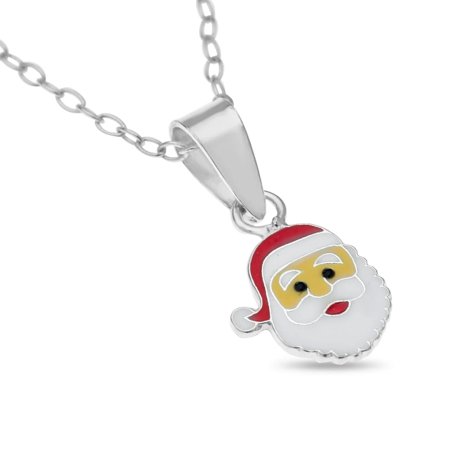 Christmas Advent Calendar 925 Silver Necklace Pendents Earrings Jewelry Gift set