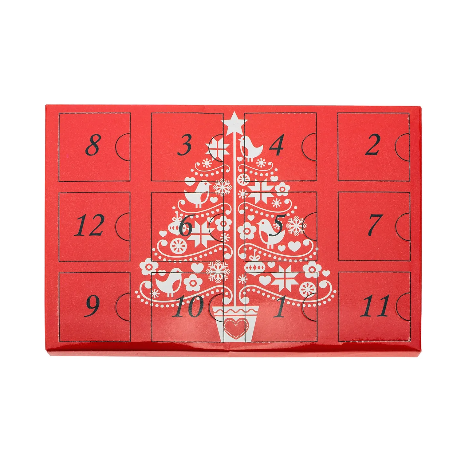 Christmas Advent Calendar 925 Silver Necklace Pendents Earrings Jewelry Gift set