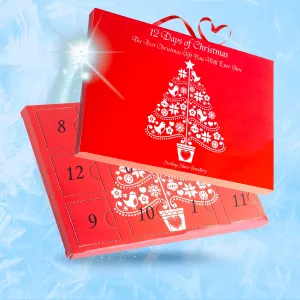 Christmas Advent Calendar Necklace Bracelet Stud Earrings Jewelry kids Gift set