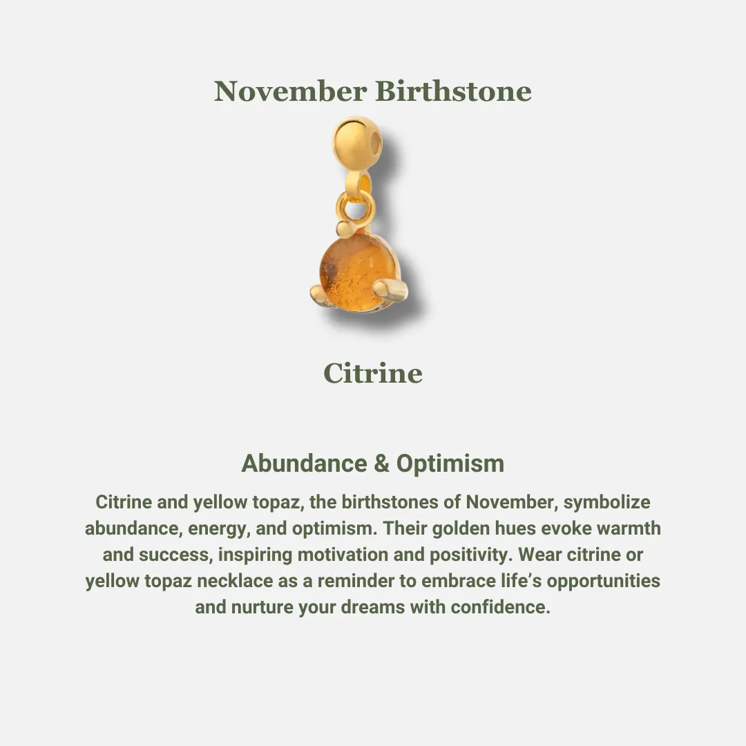 Citrine November Birthstone Bracelet