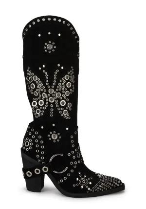 Flight Risk Cowboy Boots - Suede