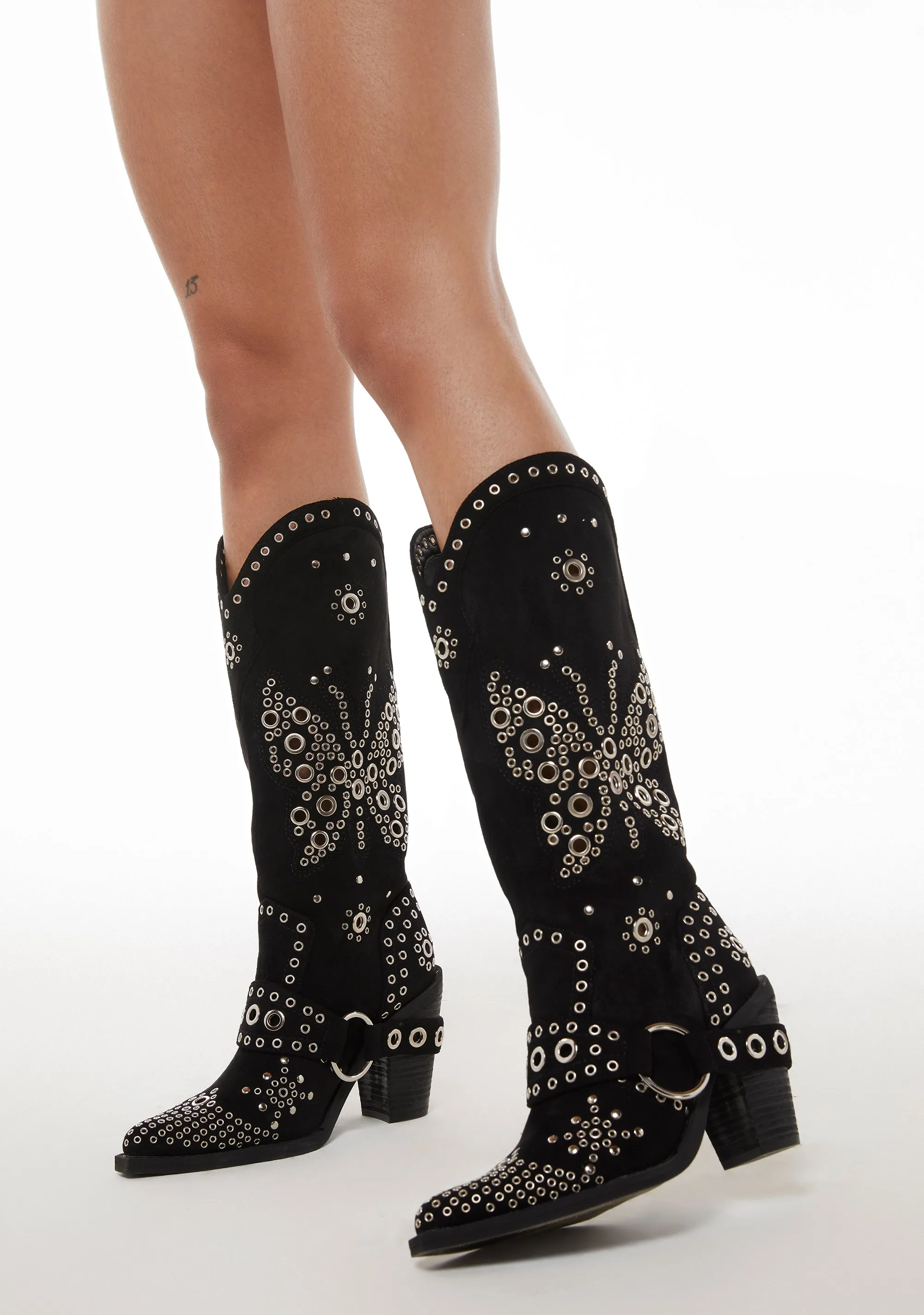 Flight Risk Cowboy Boots - Suede