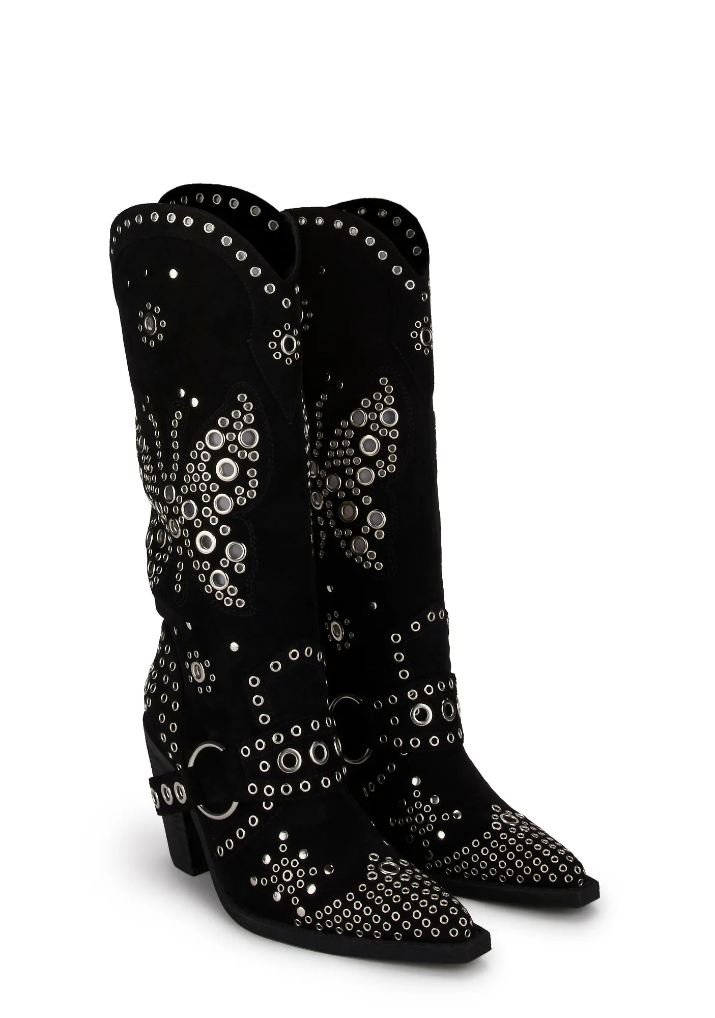 Flight Risk Cowboy Boots - Suede