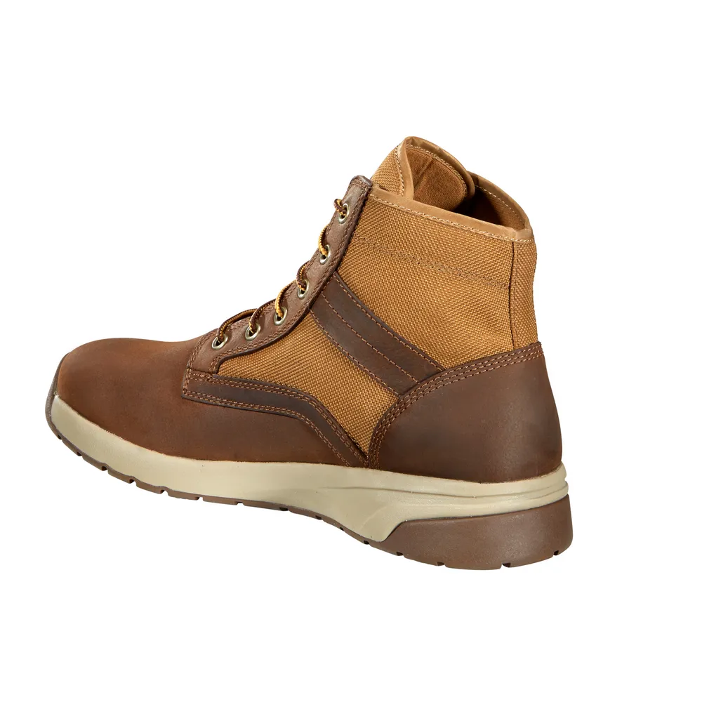 FORCE 5-INCH LIGHTWEIGHT SNEAKER COMPOSITE TOE BOOT - BRN-Brown Leather And Tan Duck | Carhartt FA5415-M