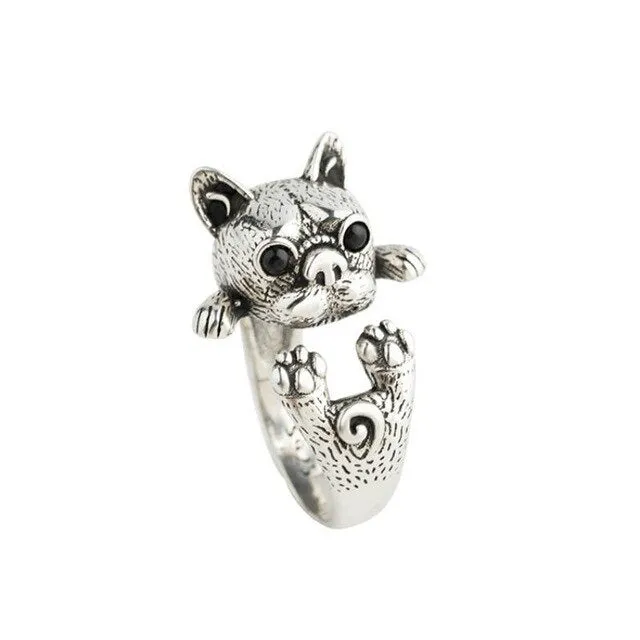 French bulldog statement ring