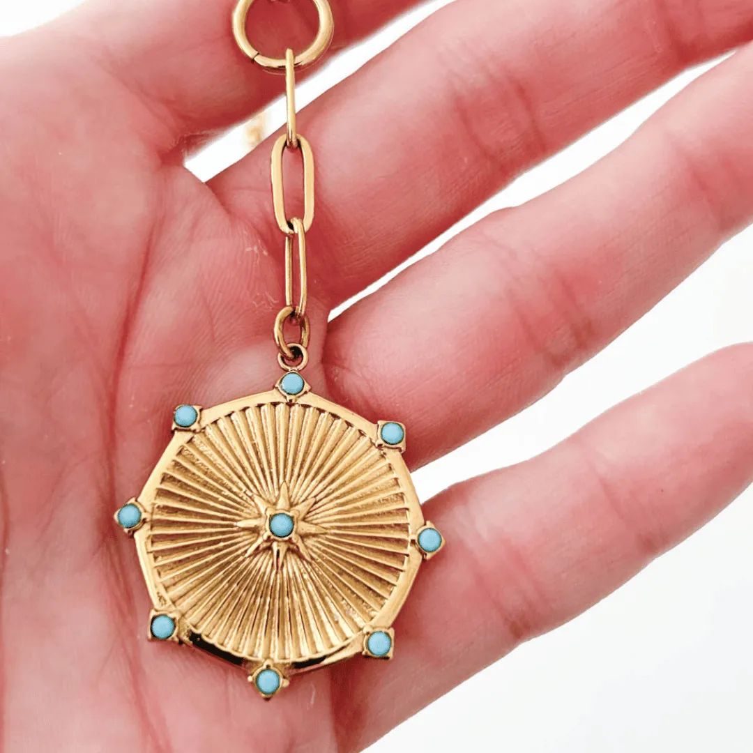FRIDA NECKLACE TURQUOISE