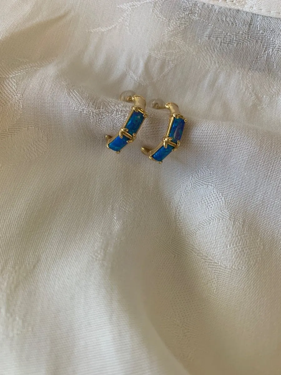 Hailey Jane Erika Earrings (Ivory, Pink or Blue Opal)