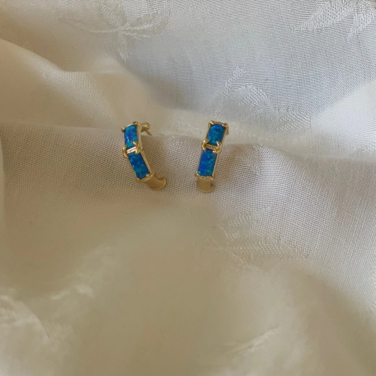 Hailey Jane Erika Earrings (Ivory, Pink or Blue Opal)