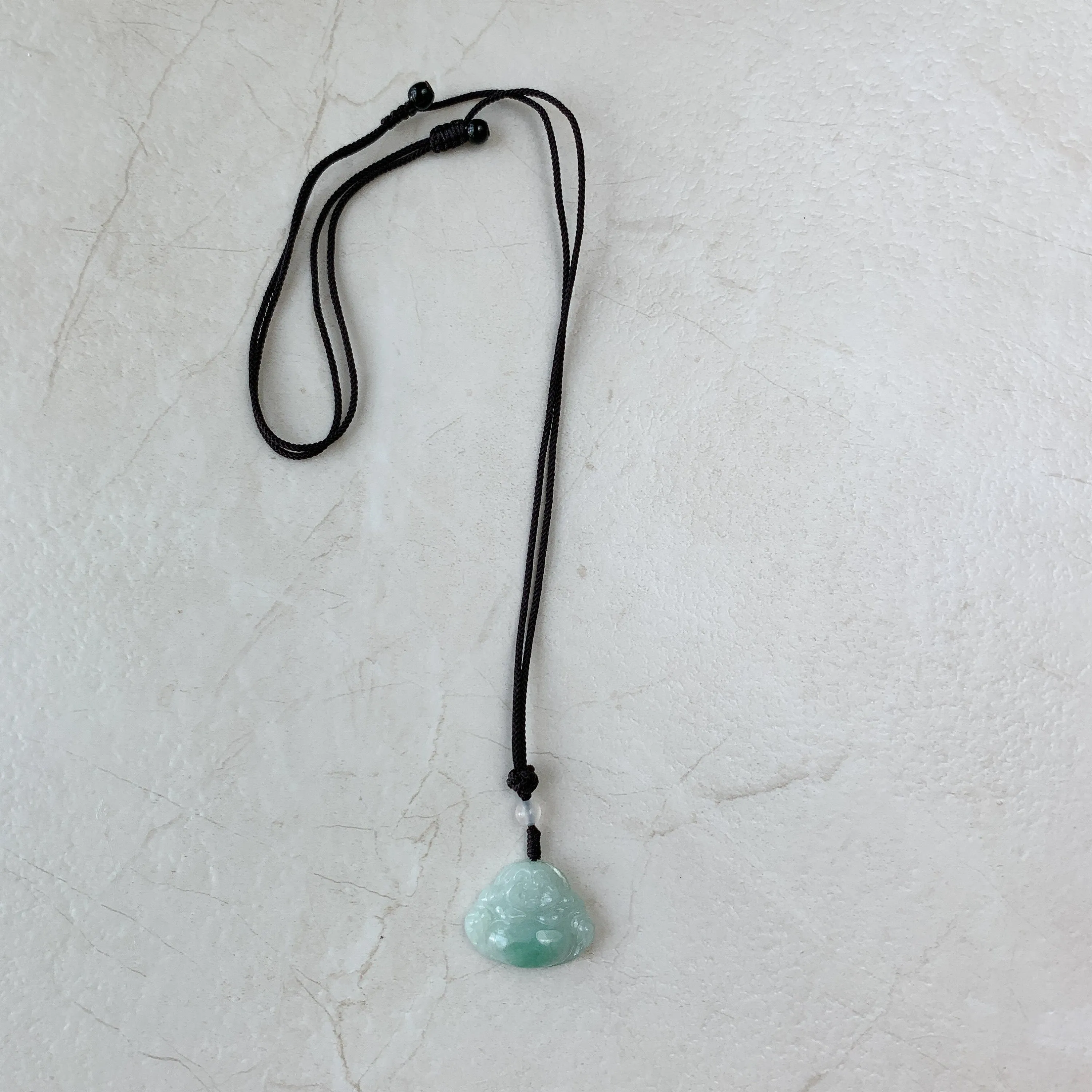 Jadeite Jade Guan Yin Mountain Landscape Avalokiteshvara Hand Carved Pendant Necklace, YJ-0321-0384928