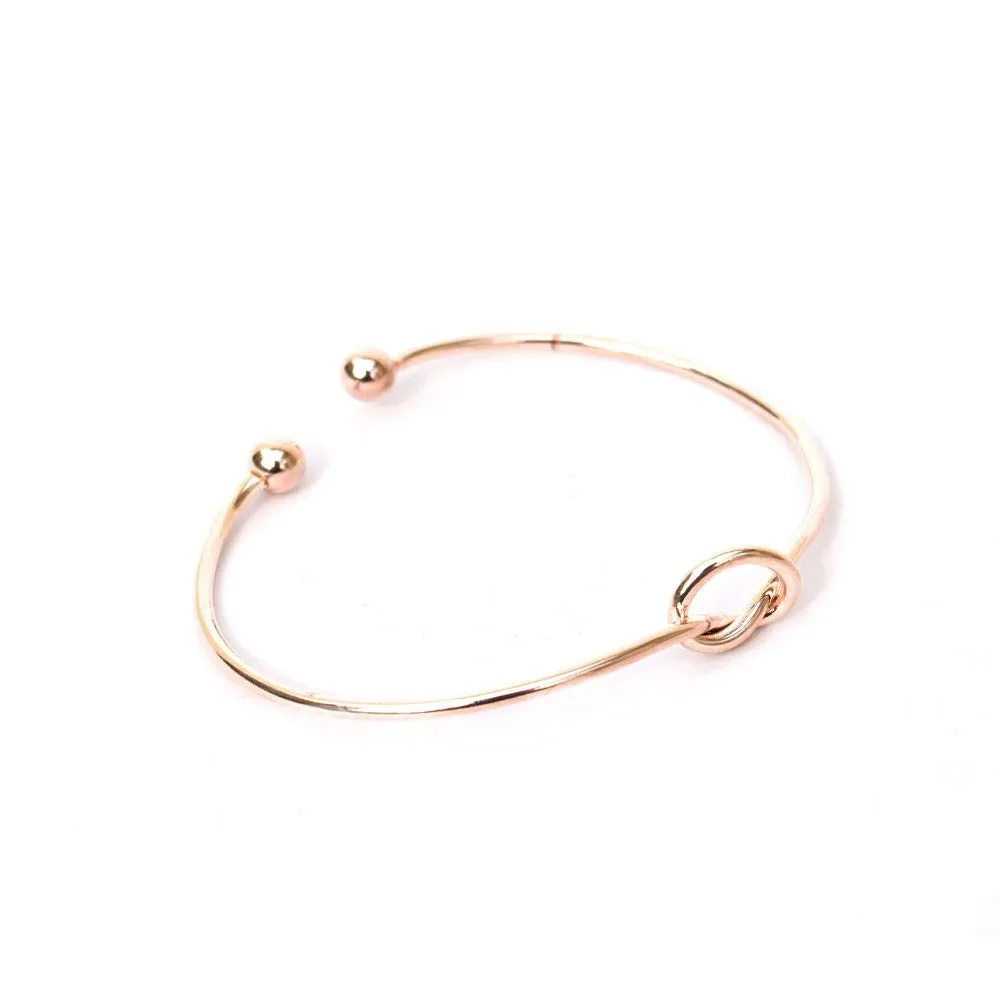 Joker & Witch Rosegold Knot Bracelet for Women(Pink)