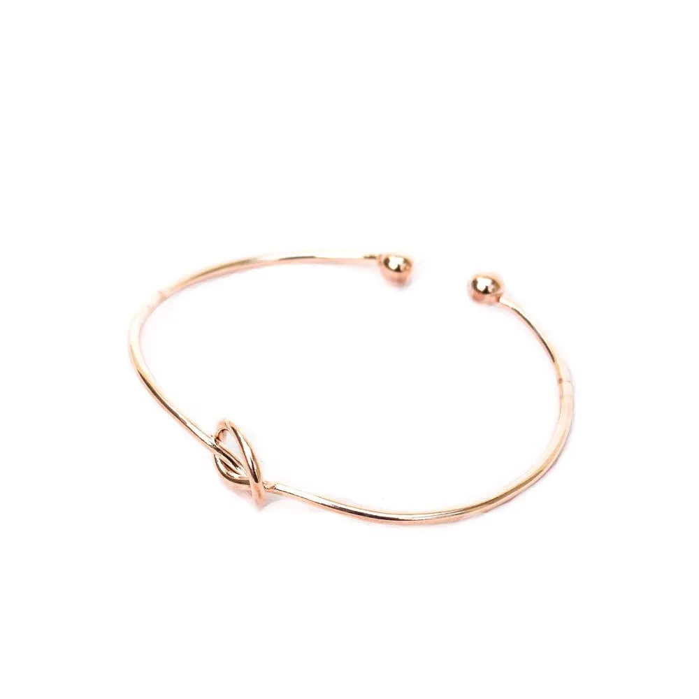 Joker & Witch Rosegold Knot Bracelet for Women(Pink)
