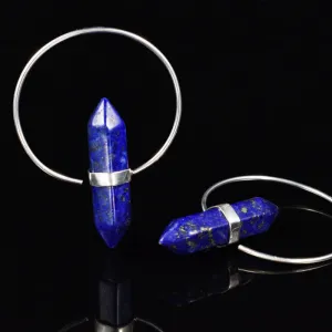 Lapis Lazuli Hoop Earrings