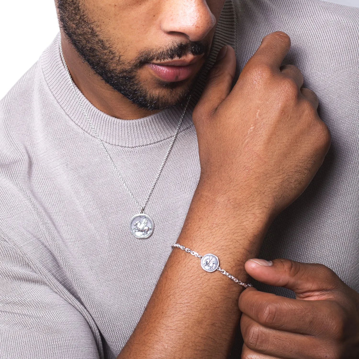 Men's Pegasus Talisman Chain Bracelet