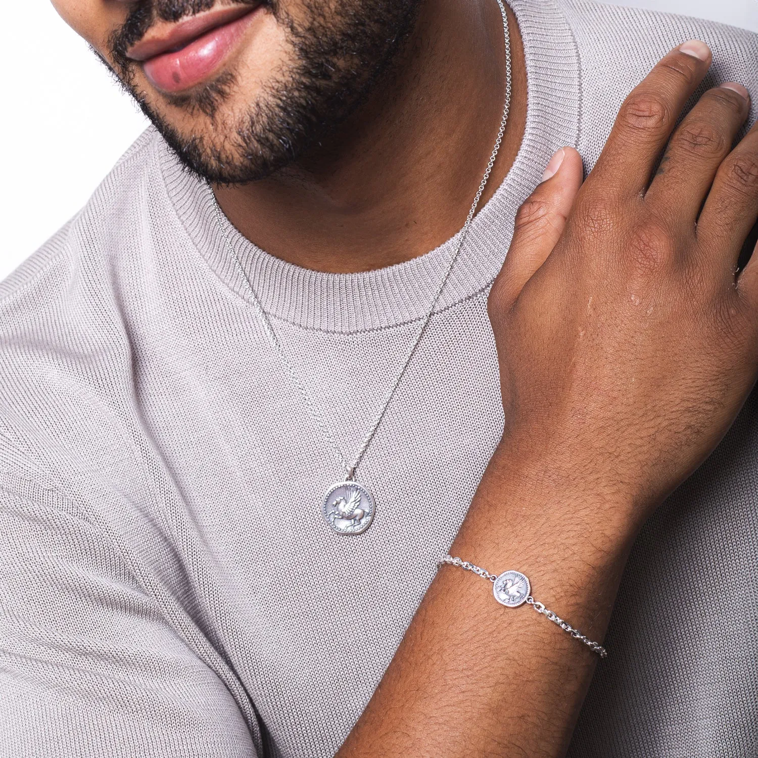 Men's Pegasus Talisman Chain Bracelet