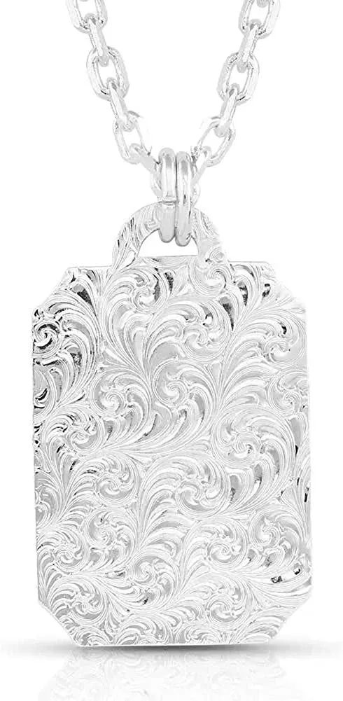 Montana Silversmiths Dog Tag Necklace