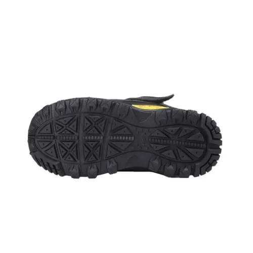 Mt. Emey 3301-1L Black - Children Straight Last Athletic Shoes with Elastic Laces