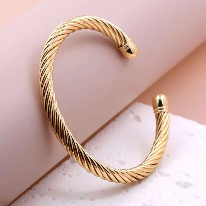 Natalie Gold Textured Bracelet Cuff