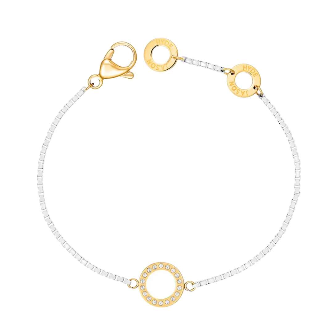 OCEAN WHITE CHAIN WHITE CHIP WITH ZIRCONIA BRACELET
