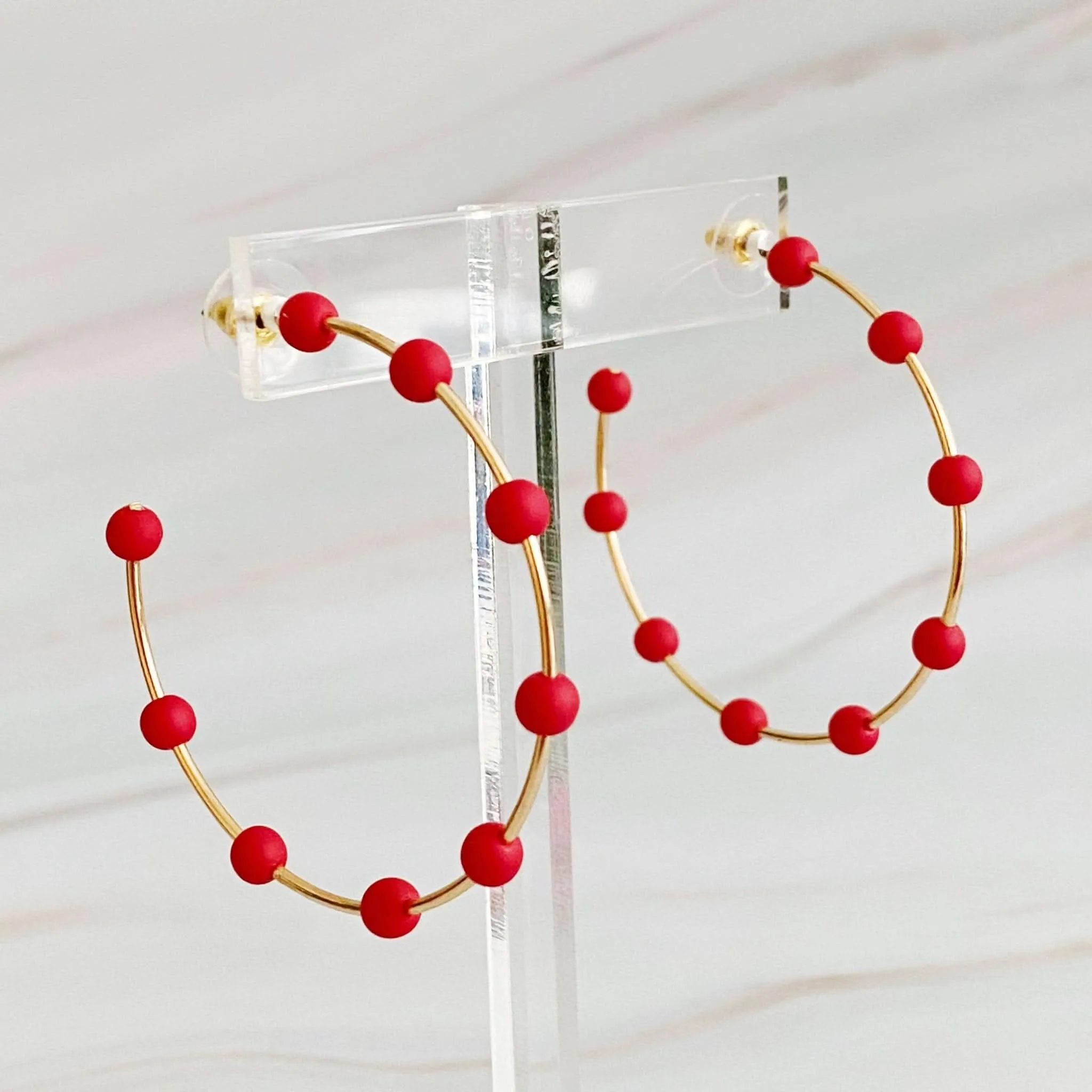 On Cloud Nine Hoop Earrings