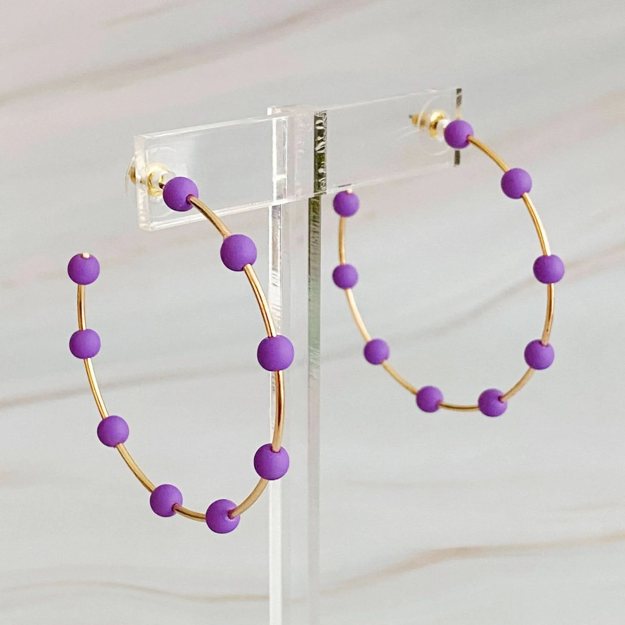 On Cloud Nine Hoop Earrings