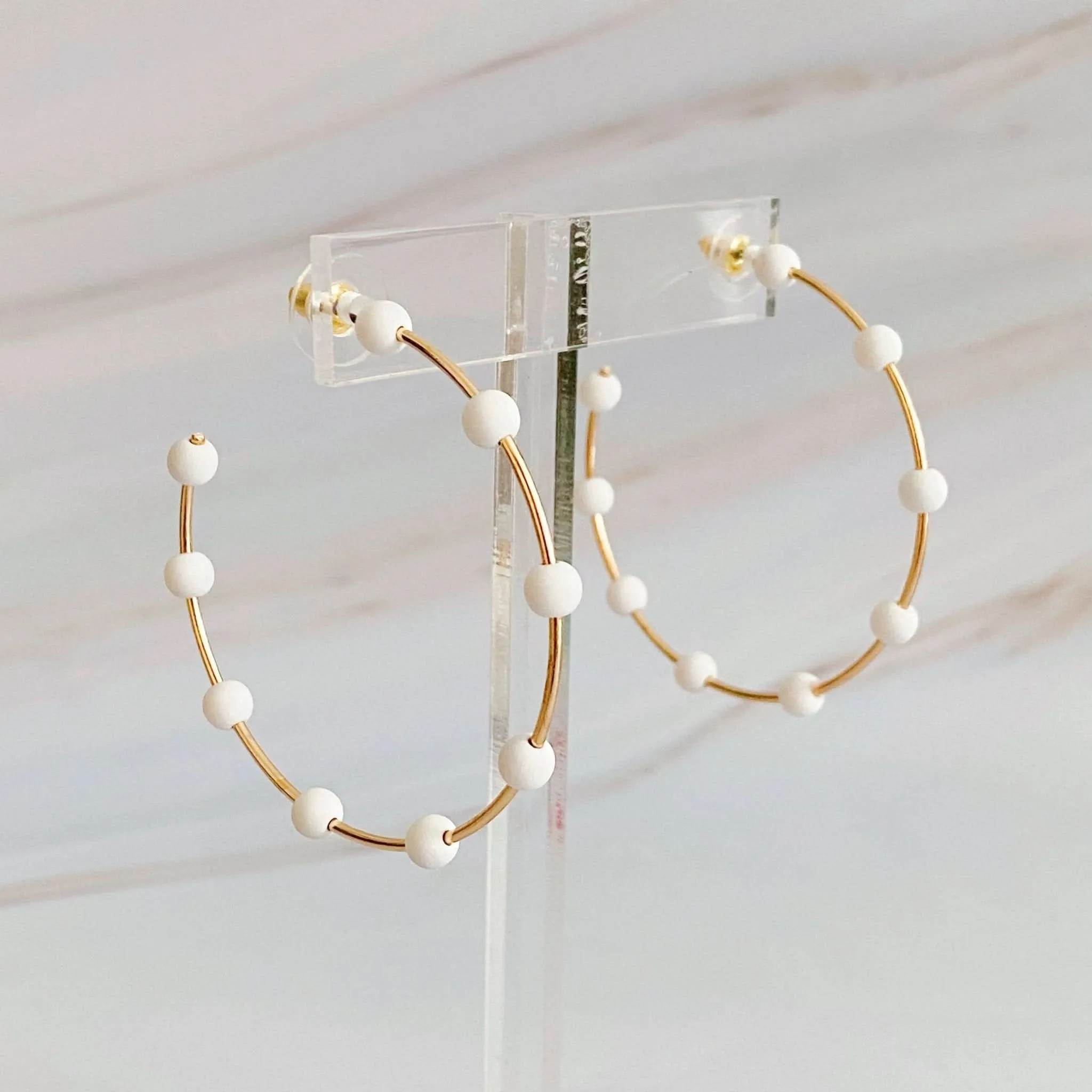 On Cloud Nine Hoop Earrings