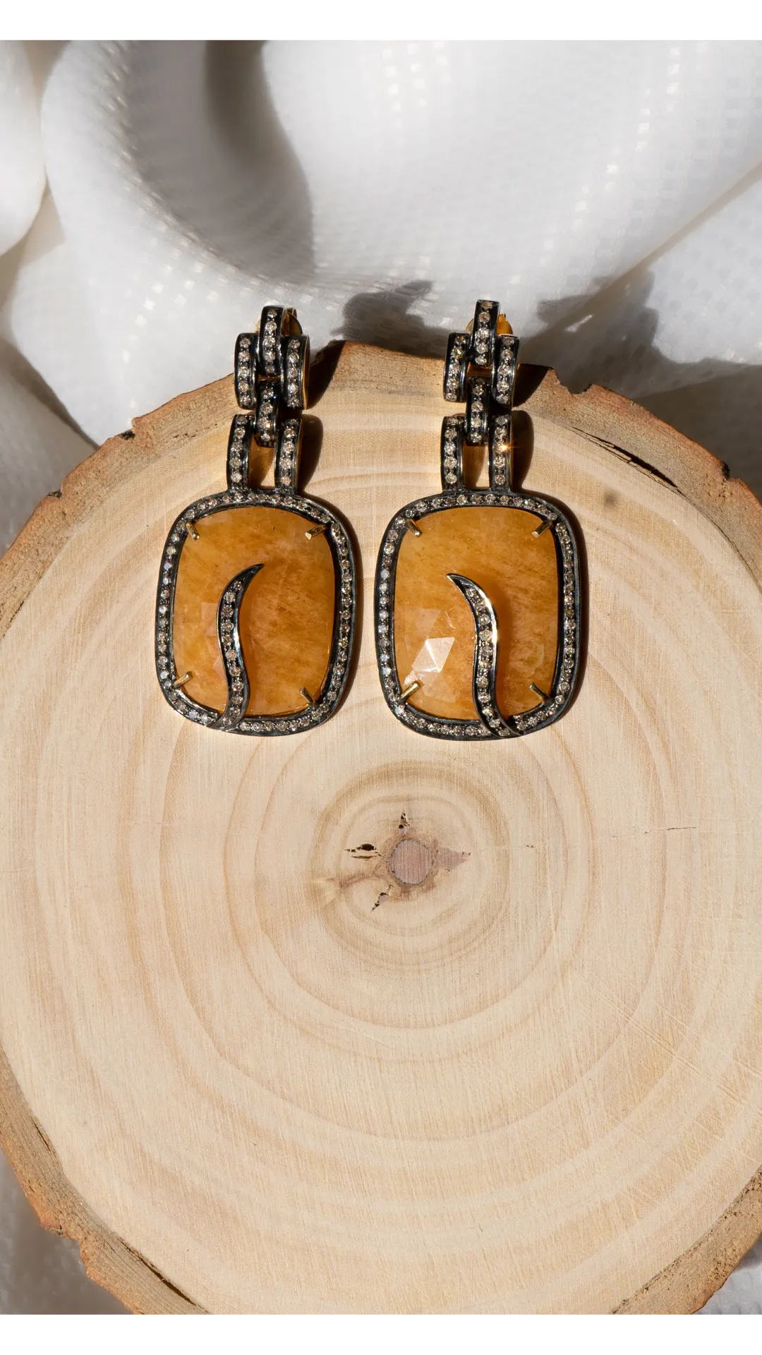 Radiant Yellow Topaz Earring