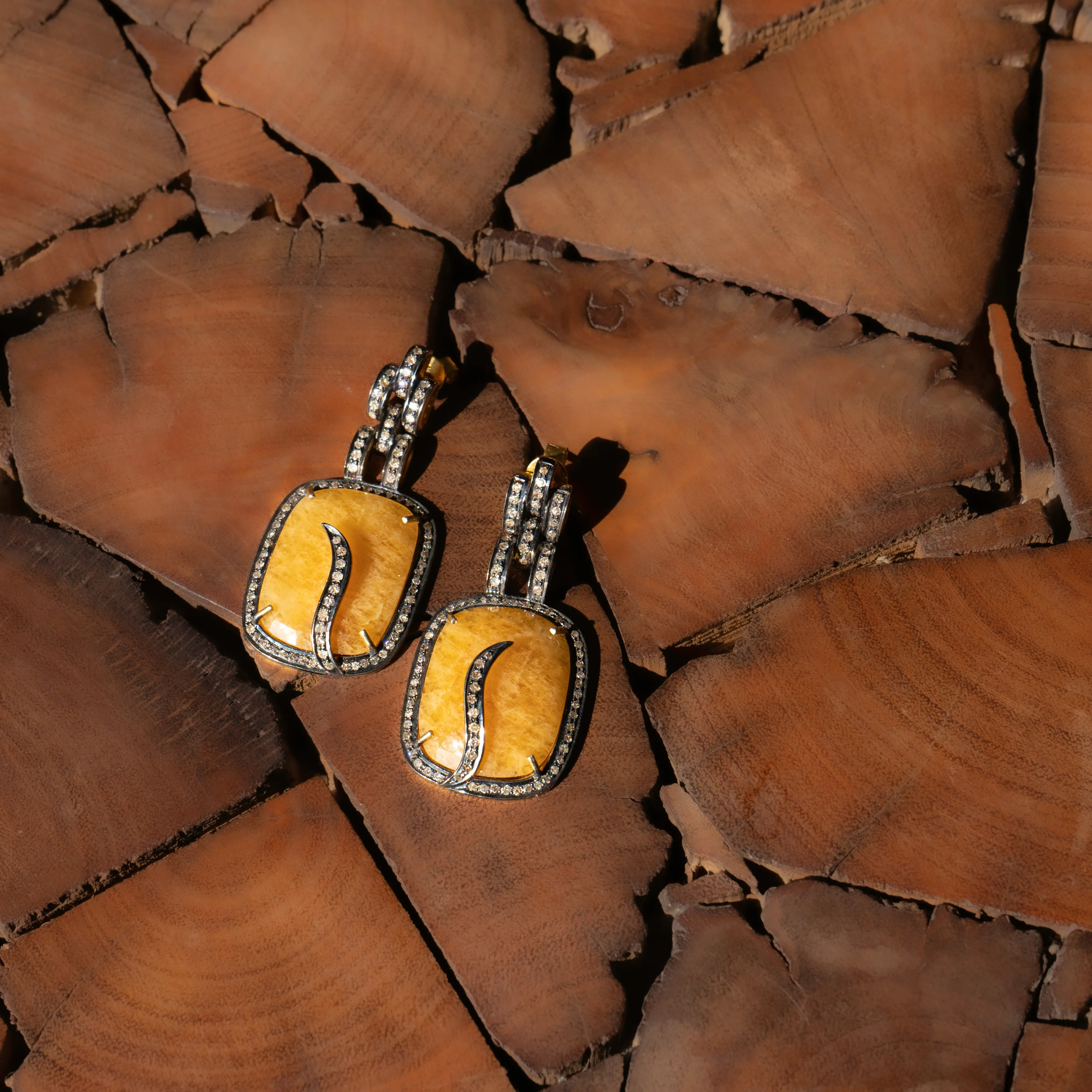 Radiant Yellow Topaz Earring