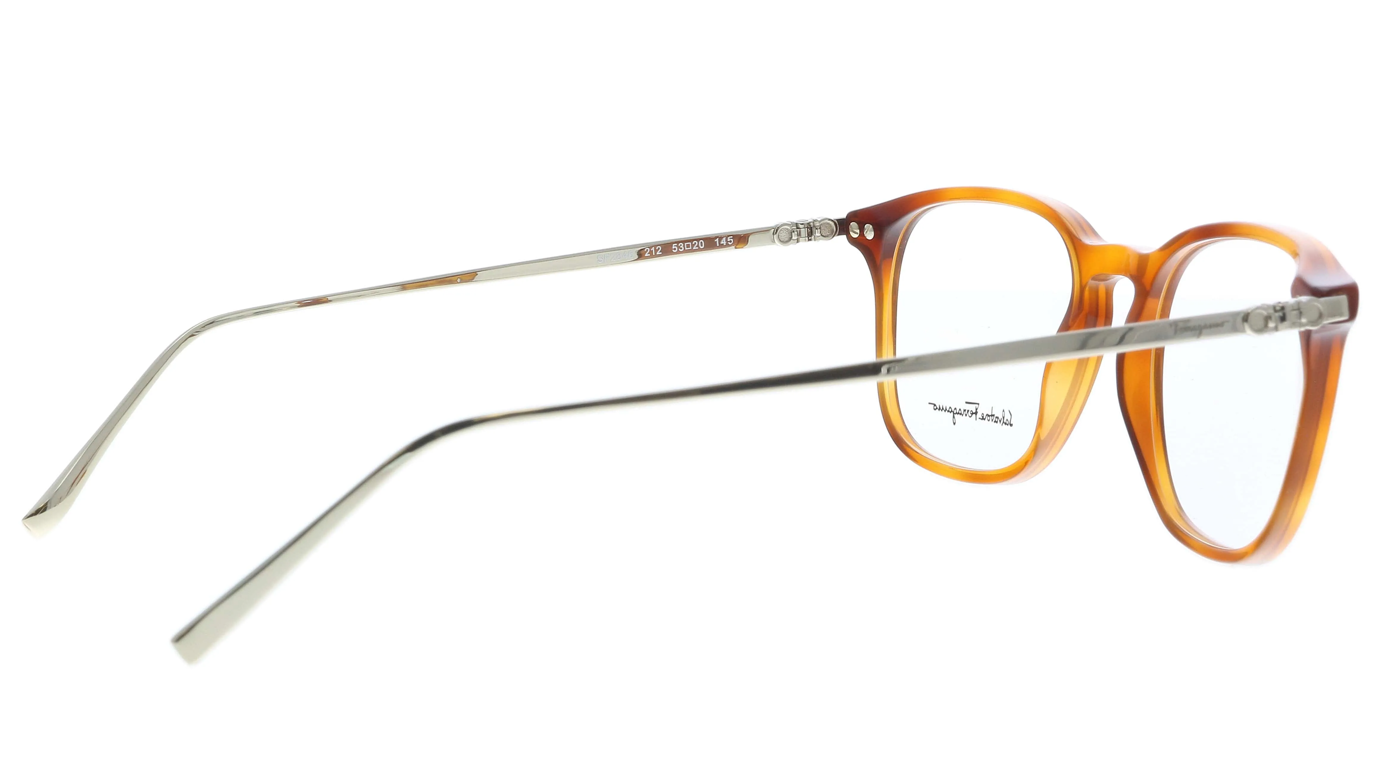 Salvatore Ferragamo SF2846 212 Light Tortoise Modified Rectangle Eyeglass Frames